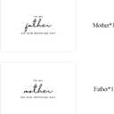 10 x Set of 2 To My Father/Mother On Our Wedding Day Card, Father/Mother Of The Bride/Groom Gifts.