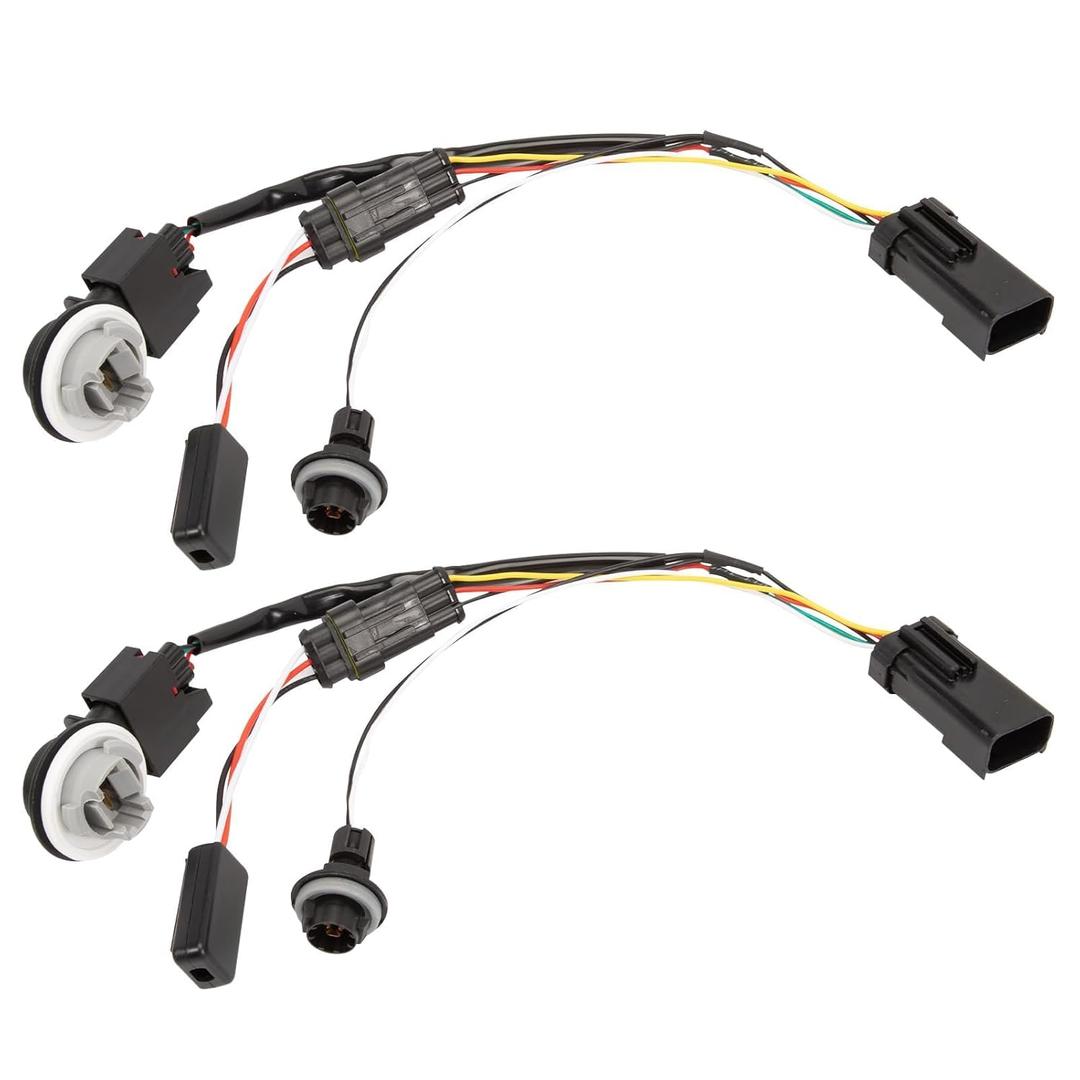 Tail Lights Converter Wire Harness Assembly for 2013-2022 RAM 1500 2013-2018 RAM 2500/3500 2019-2023 Ram 1500 Classic TailLights Wiring, Only for Factory Tail Lights, 55277415AA 55277414AA