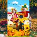 3 x Premium Fall Photo Backdrop, Backdrops for Photography, Classic Design, HQ Fabric, HD Printing, Funny Festival Games, Perfect Photo Props for Fall Thanksgiving Birthday Festival Party Decorations