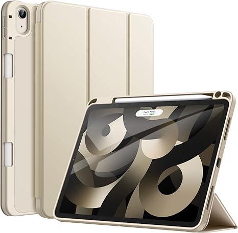 JETech Case for iPad Air 11-Inch M4/M3/M2 (2026/2025/2024), iPad Air 5/4 (2022/2020 5th/4th Generation 10.9-Inch) with Pencil Holder, Slim Tablet Cover with Soft TPU Back, Auto Wake/Sleep