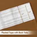 MIULEE Golden Brown Back Tab Blackout Curtains 120 Inch Long 2 Panels Set for Bedroom, Rod Pocket/Pinch Pleated Extra Long Thermal Insulated Living Room Darkening Light Blocking 10FT Drapes