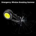 Mini Keychain Flashlight with Magnetic Base - Rechargeable Cob Work Light, Waterproof Portable Emergency Light for Camping/Hiking/Car Repair, USB Charging Key Ring Light