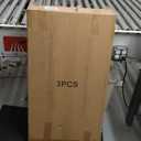 Cylinder Pedestal Stand PVC White Display Plinth Pedestal Stand Portable Sturdy Cylinder Stands cilindros para Fiestas redondos for Party Wedding Birthday Decor Cupcakes Floral Arrangement-3 PCS