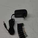 12V 2A AC Adapter Charger with 8 Tips, ac/dc Adapter 100-240v, 50/60hz 12 Volts 2000mA DC in 12V Power Supply Cord for Seagate & WD My Book WD LED Strip Light, CCTV Camera,Router, DC 12V 1.5A 1a Cable