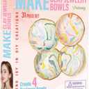 Make Your Own Clay Jewelry Bowls Arts and Crafts Kit for Teen Girl, DIY Clay Jewelry Dish Kit, Polymer Clay Crafts for Girls, Fun Birthday Gift for Teens Girls Kids Ages 8 9 10 11 12 Years Old (Multi-Color)