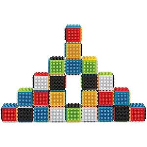 Infantino Press & Stay Sensory Blocks for Babies Age Grade 12m+, 23-Piece Set, Multicolor