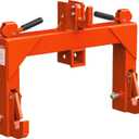 YITAMOTOR 3 Point Quick Hitch, 3000lbs 3-Pt Trailer Hitch Attachments with 2" Receiver Adaptation to Category 1 Tractor with 5 Level Adjustable Bolt
