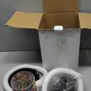 Solar Bird Feeder with Stained Glass, Easy Clean and Top Fill, Adjustable Feeder with Sturdy Wire and Roof, Plastic, for Garden, Backyard, Terrace(1.5lbs/Diamond)