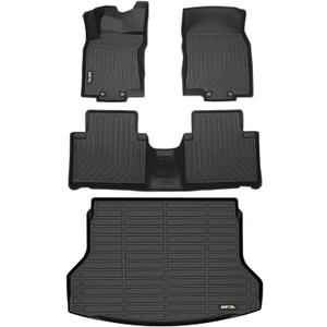 AIPOIL Floor Mats & Cargo Liner Set Fit for 2014-2020 Nissan Rogue (Not for Rogue Sport Models) All Weather Protection TPE Anti-Slip Automotive Full Set Custom Car Mats Accessories - Black