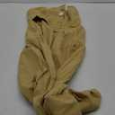 Tcremisa Womens Strapless Cargo Jumpsuit Summer Metal Button Off Shoulder Tube Top One Piece Wide Leg Jumpsuits Romper (Large, Khaki)