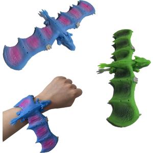 Dinosaur Slap Bands 4Pcs Dinosaur Slap Bracelets for Kids dinosaur party bags fillers Easter Slap Band Dinosaur Theme Goodie Bag Stuffers for Boys&Girls slap bands for party bags
