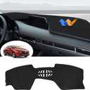 Autorder Dashboard Cover Mat for Mazda 3 2019-2025 Accessories Dash Cover Flannel Dash Mat Sunshade Glare UV Rays Protector (Without HUD)