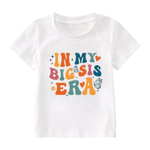 Big Sister Shirt for Girls: Girls Big Sister Shirt Promoted to Big Sister Tshirt Big Sis Announcement Outfit Top, 90