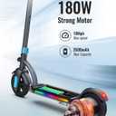 Gyroor H40 Kids Electric Scooter, 180W Motor, Up to 10 MPH, LED Display & Colorful Lights, Adjustable Height, for Boys & Girls Ages 8-12, Great Birthday Gift
