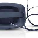 For Ram ProMaster 1500/2500/3500 2014-2021 Exterior Door Handle Driver OR Passenger Side | Single Piece | Rear | Side Sliding Door | Textured Black | With 2 Cables | Replacement For 5RK14JXWAB