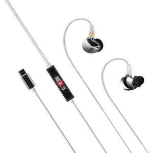 Questyle NHB15 USB C Earphones in-Ear Earbuds with DAC True Lossless Wired Headphones with Type C Connector 192kHz Hi-Res Music IEM HiFi Stereo Audiophile Ear Buds with 3.5mm Jack