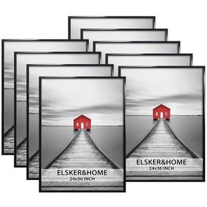 ELSKER&HOME 24x36 Poster Frame 9 Pack, Black Picture Frame for Horizontal or Vertical Wall Mounting, Sturdy and Scratch-proof ELSKER&HOME 24x36 Poster Frame 9 Pack, Black Picture Frame for Horizontal or Vertical Wall Mounting, Sturdy and Scratch-proof