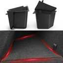 YITAMOTOR Tesla Model Y Trunk Organizer Storage Bins 2022-2023, Waterproof ABS Rear Side Box with Lids, 2PCS Car Trunk Accessories for 5-Seater (Excluding 2024-2025 Models/7-Seat)