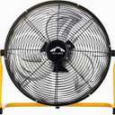 Tech Drive Floor Fan, 14" Portable Battery Operated Fan with Metal Blade and 360 Adjustable Tilting, DC 5V Rechargeable Cordless Fan for Indoor and Camping Travel Outdoor, Power cord Not included