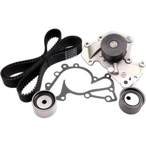 Engine Timing Belt Kit w/Water Pump Fit for Hyundai for Santa Fe 2.7L 2001-2006 for Tucson 2.7L 2005-2009 for Kia for Sportage 2.7L 2005-2010 Replace Timing Belt OEM - TBK315 TS26315 WP5029
