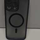 TOCOL for iPhone 16 Pro Max Case, Compatible with Magsafe, Full Camera Protection, Drop Protection, Magnetic Translucent Matte Back Bumper Phone Case for 16 Pro Max 6.9-Inch (Black)