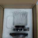 Pour Over Coffee Maker  Borosilicate Glass Dripper with Stainless Steel Reusable Filter, Manual Eco Brewer, Plastic-Free Non-Toxic Coffee Station, Innovation Infuser for Daily Brewing