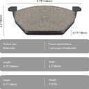 Disc Brake Pad Set Blue Semi-Metallic With Hardware HZ768 Compatible With Select Volkswagen Beetle, Golf, Golf City, Jetta, Jetta City; FRONT