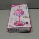 KonHaovF Kids Karaoke Machine with Lights,Microphone with Adjustable Stand Singing Karaoke Machine for Girls Boys (Pink)