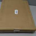 Letter/Legal Bamboo Acrylic File Box Organizer, Hanging File Folder Storage Boxes, Decorative Document Crate Transparent Filing Bin with Handle for Home Office Desk (1 Pack)