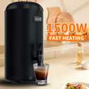 Insulated Beverage Dispenser with Heating Drink Dispenser, Electric Heating Beverage Dispenser-75 Cup Hot&Cold water Urn, Hot Drink Beverage-Stainless Steel Hot Drink Dispenser 12 L/3.2 Gallon