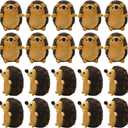 20 Pieces Mini Hedgehog Keychain Plush Bulk Stuffed Animal Keyring Charms Backpack Accessory Ring Bags Purse DIY Decor for Valentine's Day Gift Wedding Shower Birthday Christmas Party Favor