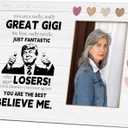 GiGi Gifts, Best GiGi Picture Frame, Funny Wooden Home Tabletop Decorations, 4x6 Inch Photo Frame, Grandma Thank You Gifts from Grandchild