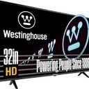 Westinghouse 32 Inch TV, HD LED Small Flat Screen Non-Smart Television, Works with Fire Stick, Roku, Apple TV, TiVo, Xumo, and Streaming Devices