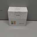 Vucchini Gold Salt and Pepper Grinder Mill - Adjustable Coarseness Ceramic Brass Spice Grinder Shaker - Refillable Glass Pepper Grinders for Home Golden Kitchen Accessories