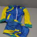 Nenahot Kids 80s Tracksuit Hip Hop Costume Retro Sportswear Sets 80s Colorblock Jacket Outfits for Boys Girls, XS