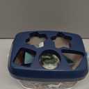 Fisher-Price Stacking Toy Babys First Blocks Set of 10 Shapes for Sorting Play for Infants Ages 6+ Months, Navy Fawn 