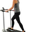 Sunny Health & Fitness Manual Walking Treadmill, Non-Electric, Foldable & Compact Design, Quiet Tread Pad, Digital Monitor for Apartment, Gym, Home Office - SF-T1407M