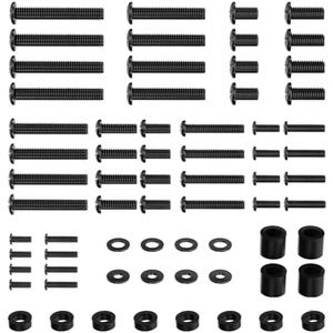 WALI Universal TV Mount Hardware Kit Includes M4 M5 M6 M8, Fit Most up to 80 inches TV/Monitor Mounts (UVSP-N), Black