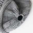 2 x PFFY Beanie Hat for Women Winter Warm Knit Beanies Hats Skull Cap (Beige)