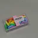 32 PCS Baby Elastic Hair Ties Seamless Hair Rubber Bands for Little Girls Rainbow Colorful Hair Ponytail Holders for Long Hair Elastic Bands for Girls Kids (with Box)