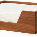 Guest Towel Holder Tray For Bathroom, Disposable hand towels for bathroom holder, Disposable Hand Towels Dispenser (Wood, 9.29 x 5.43)