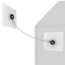 10 inches Stainless Steel Furniture Straps for Baby Proofing, No-Drill Furniture Anchors Earthquake Straps, Prevent Falling and Anti Tip TV Safety Straps, 6 Pcs