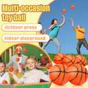 Civaner 20 Pcs Mini Soccer Basketball for Kids 4 Inch Inflatable Rubber Small Basketballs Gifts Toddlers Bouncy Toys Balls for Sports Beach Pool Theme Party Favor(Basketball Style)