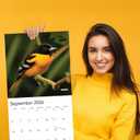 4 x Backyard Birds Calendar 2026-12-Month Hangable Wall Calendar with Nature Photography, Beautiful calendar 2026, Ideal Gift for Birders, Home/Office Decor, Wildlife Images & Bird Watching