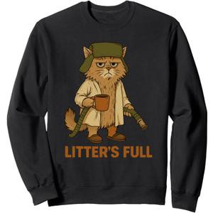 Litters Full Funny Cat Lovers Christmas Xmas Sweatshirt 2XL