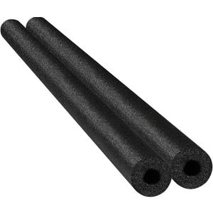 Chochkees Floating Pool Noodles Foam Tube 2-Pack, Thick Hollow Noodles for Floating in The Swimming Pool, 52" Inches Long (Black)