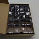 28 Pcs Chair Leg Sliders for Carpet Rug, Square Chair Glides, Silicone Furniture Leg Protectors Caps Kitchen Table Feet Covers with Plastic Pads, No Scratches (Fit:1-1/2"~1-3/4", Clear) (Square XL (1.50"-1.77"))