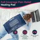 Magic Gel Extra Large & Reusable Ice Pack (15x23.5 inches, XL) for Maximum Back and Full Body Pain Relief from Injuries, Swelling, Bruises, Sprains | Ice Blanket for Sleeping & Physical Therapy - Gray