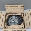 2 Pack 8 Inch Solid Rubber Replacement Wheels, Flat Free Hand Truck Tires with 5/8" Axle, Hand Truck Replacement Wheels for Cart, Wagons, Wheelbarrow, Dolly, Trolley, 330 lbs Max Load