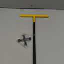 Water Meter Key 17 Inch & 4-Way Utility Keys, Steel T-Handle, Water Meter Shut Off Tool for Curb Main Shut Off Valve